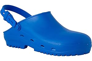 REPOSA Safe, Zapatos Sanitarios Tipo Zueco, con Puntera, polímero antiestático, sin látex, capellada Superior Cerrada, Agujeros Laterales, Plantilla anatómica Unisex Adulto