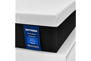 Molblly Double Mattress 8 INCH Memory Foam Mattress Breathable Medium Firm with Soft Fabric Fire Resistant Barrier Skin friendly Durable 4f6 Double135x190x20cm