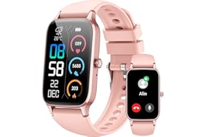 DYURWA Smart Watch for Women Men, 1.57"HD Smartwatch Answer/Make Calls, 2025 Fitness Watch with SpO2 Heart Rate Sleep Monitor, IP68 Waterproof Activity Tracker with 110+ Sport Smart Band for Android iOS Pink