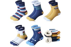 Domee Chaussettes Hiver Chaude Coton Épaisse Éponge Garçon Lot de 5