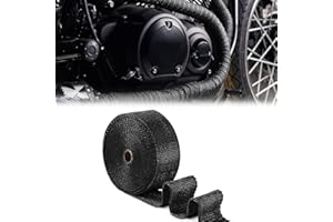 4R QUATTROERRE.IT Quattroerre 16049 Rouleau Isolant Thermique pour Échappements des Motos, Noir, 5 cm x 5 MT