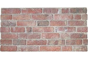 IZODEKOR 3D Wall Panels Brick Effect - Cladding, Stone Look, Styrofoam Facing for Living Room, Kitchen, Bathroom, Balcony, Bedroom, Back of Counter and Teras | Stone Bridge