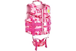 PROTAURI Kids Swim Vest Float Jacket - Boys Girls Neoprene Swimming Jacket Toddlers Floation Swimwear for Learn to Swim Age 2-9 Years/50N