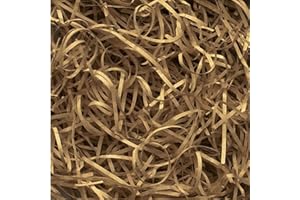 SUNRISE PACKAGING 1kg - Natural BROWN Shredded Paper Kraft Gift Packaging Festive Hamper Basket Filler