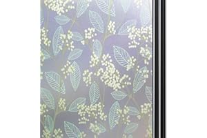 Qualsen Fensterfolie Blickdicht Sichtschutzfolie Fenster Milchglasfolie Klebefolie Fenster Fensterfolie Selbsthaftend Blickdicht Fensterfolie Sichtschutz Folie Anti-UV (44.3 x 200 cm)