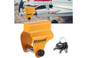 Btanadi Caravan Hitch Lock – Heavy Duty Anti-Theft Trailer Hitch Lock for ALKO AK130, AK160, AKS1300, AKS2004, AKS3004 – Secure Coupling Device for Caravan Protection