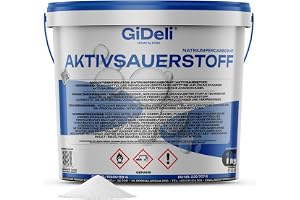 GiDeli Aktivt Syre 1 kg i Hink - Klorfri Fläckborttagare för Tvätt - Pulver