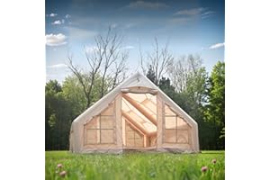 AIR SWIMMERS Tienda de campaña inflable para camping, tienda inflable para 6 – 10 personas, tienda de campaña familiar hinchable en 2 minutos, tienda de campaña inflable, tienda de campaña inflable con estera