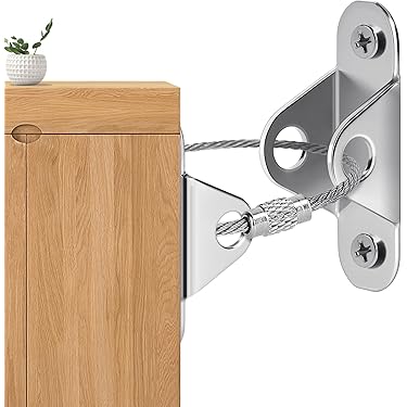 Cinghie Antiribaltamento Per Mobili - Sicurezza Bambini E Animali, Supporto Fino A 50 Kg - Foto 7