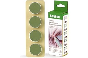 haakaa Elektrischer Nagelschneider Ersatzpads Baby Nagelschneider Köpfe für Standard-Baby-Nagelfeile, Geeignet für 12+ Monate, Matcha