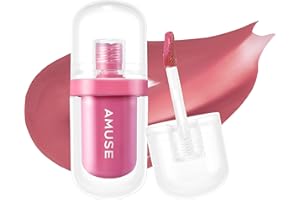 Amuse JEL-FIT TINT Texture gelatinosa a lunga durata 12 ore Tinta per labbra idratante Vegan in formato pratico per i viaggi (08 GORGEOUS MAUVE)