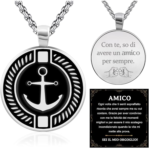 JewelryWe Collana per Coppia Fidanzati Collana in Acciaio Inox con Pendente Puzzle Regalo per Amaore, Colore Scelta