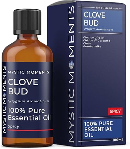Mystic Moments / Olio essenziale di Cajeput biologico 50 ml - Olio puro e naturale per diffusori, miscele per massaggi aromaterapici, vegano, senza OGM - Italia