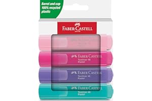 Faber-Castell 254654 - Zestaw 4 zakreślaczy Textliner 1546 - odcienie pastelowe