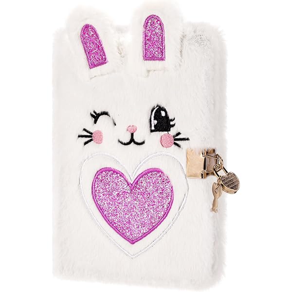 Mini Carnet De Notes Peluche Chat Rose - Journal Intime Pour Filles 6 7 8 Ans - Cadeau Anniversaire