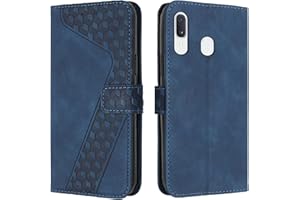 OKZone Cover per Samsung Galaxy A40, Custodia in Pelle Samsung A40, Antiurto Cover a Libro Galaxy A40 Magnetica Portafoglio Folio PU Pelle Flip Protettiva Caso con Wallet Case Cover (Blu)