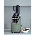 QuantumG - HH916D Juicer slow-rotating masticating technology, 3-in-1 multi-function for juice, smoothie and sorbet 100% natural juices, smoothies, and nut milks (Green)