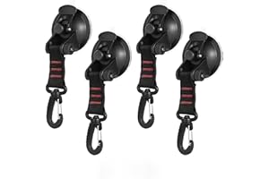 Frundoo Gancio a Ventosa, 4 pezzi Gancio Super Aspirante, Accessori Camper, Gancio a Ventosa da Campeggio Sottovuoto per Tendalini Laterali per Auto, Teloni da Campeggio Accessori, Finestre per Camper