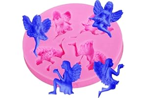 LIANCHEN UYST Moule à Angel Silicone Anges Moule à Usage Artisanal fée Moule Bricolage fée Ange Fée Ange Moule en Silicone Utilisé pour Faire Fondant Chocolat Savon Bougies l'Artisanat Ornements Décorations