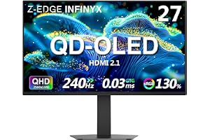 Z-Edge INFINYX 27 tum OLED Skärm QHD 240Hz 0.03ms HDMI2.1 Höjdjusterbar