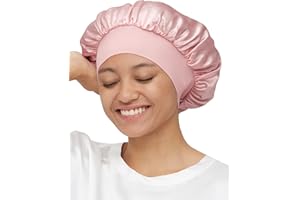 Mommesilk 100% jedwab morwowy nocny czepek do spania czepek na wypadanie włosów damski czepek do spania czapka do spania, wypadanie włosów, ochrona włosów, osłona głowy