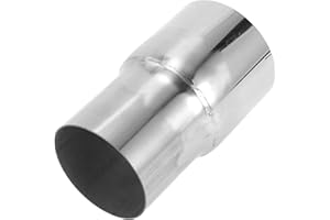 Motoforti Mandrel Exhaust Pipe Adapter Concentric Reducer Car Exhaust Pipe Tubing Piping Adapter 2.75" OD to 3.15" OD 5" Length T304 Stainless Steel Silver Tone