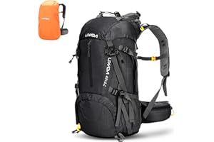Lixada Sac à Dos de Randonnée, 50L Sac à Dos avec Housse de Protection Imperméable Ultraléger pour Alpinisme Escalade Trekking Sport Voyage Camping