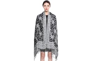 EASE LEAP Women Pashmina Shawls and Wraps Winter Reversible Paisley Hijab Ladies Scarves