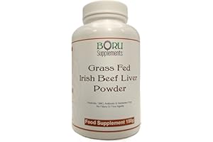 BORU SUPPLEMENTS Boru Grass Fed Irish Beef Liver Powder Undefatted 150 Grams No additives (not Capsules)