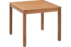 Amazon Aware - Mesa para exteriores, madera de acacia con certificación FSC, 81,3 cm de largo, acabado natural