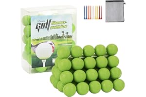 Dondeen 50 Stück Golf-Übungsbälle aus Schaumstoff – Realistisches Gefühl Golfbälle Trainingsbälle mit Golftraining Hilfsmittel für Kinder Erwachsene und Anfänger