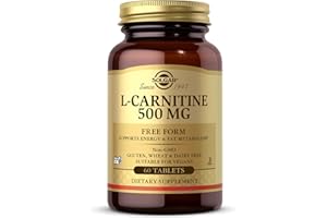 Solgar 500 mg L-Carnitine Tablets - Pack of 60 - Metabolism Support - Helps Transport Fatty Acids - Vegan, Gluten Free and Kosher