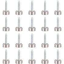 80 Viti Decorative Per Specchio - Acciaio Inox 16mm Con Cappuccio - Foto 14