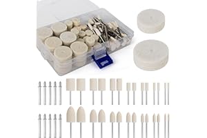 DINGBIU 88PCS Dremel Polishing Kit, Polishing Buffing Wheel Wool Felt Polishing Wheel for Dremel Rotary Tool Accessories, with 1/8" Shank for Jewelry Metal Polishing1