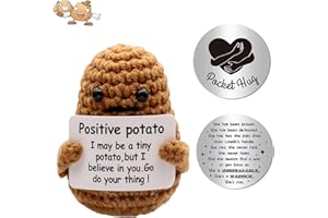 May Huang Pocket Hug Positive Potato, zabawna lalka Potato, mini pluszowe figurki, pozytywny talizman na szczęście na egzamin, prezent dla dziewczyny, chłopaka, prezent dla kobiet, prezent na