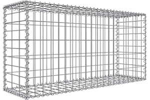 Niederberg Metall Gavión 100x50x30cm Gaviones metálico para Piedras M5x10 Jaula Cesta de Alambre