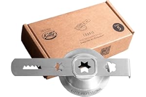 Kitty Professional Filière à Biscuit « Cookie » taille 5 pour robot de cuisine compatible avec le hachoir à viande Kitchen Aid