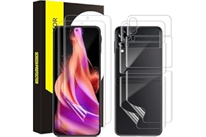 Bodyguard 2+2 Stück TPU für Panzerglas für Samsung Galaxy Z Flip 4 5G Schutzfolie Panzer Schutz Glas, Anti-Fall Blasenfrei für Galaxy Z Flip 4 Schutzglas, Samsung Z Flip 4 5G HD Displayschutzfolie