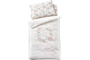 VERTBAUDET Housse de Couette bébé Eau DE Rose écru/Rose 80X120