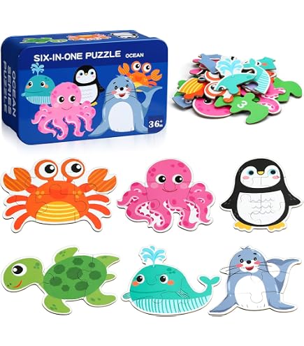 Puzzle Évolutif 4-en-1 – 9, 12, 15, 20 Pièces – Thèmes Transport – Dès 2-4 Ans – Cadeau Éducatif Montessori