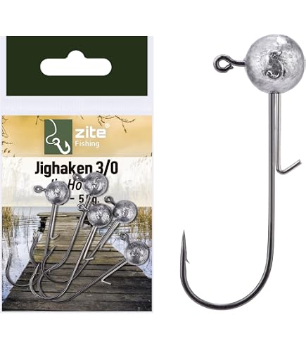 Musaga Jighaken Magnum 4/0-3er Pack - Jighead Haken Made in Japan -  Baitholder Farbe 10,0g : Amazon.de: Sport & Freizeit