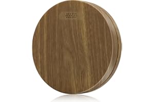 XINDUM Rauchmelder 10 Jahre Batterie, Rauchwarnmelder, Standalone Brandmelder mit 85 dB hörbarer Alarm, Ohne LED Blinken, Holzkornfarbe