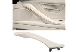 TTCR-II Compatible con Tirador Puerta BMW Serie 5 F10 F11,Manillas Puertas Interior f10 Manijas Para Puertas F11, Tirador Puerta Trasero Derecha Serie 5 Piel 520 523 525 528 530 535(2010-2016)-Blanco