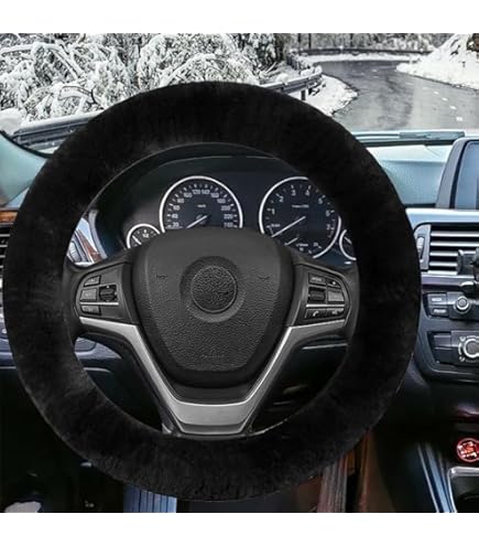Pluche Stuurhoes 3-delig Winter Set Voor Je Auto Pluche Stuurhoes Versnellingspook En Handremhoes 379836