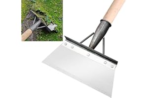 JUMYEE Multifunctional Garden Shovel 26CM, Manganese Steel Strong Outdoor Garden Cleaning Shovel Patio Moss Weed Scraper Tool Farm Cleaning Snow Removal Shovel (No Handle)