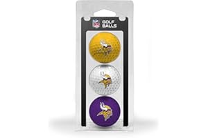 Team Golf NFL 3 Golfbälle, 3er-Pack, Damen Kinder Herren Unisex, 31605, Minnesota Vikings, 20,3 cm