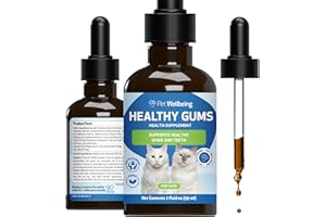 Pet Wellbeing - Healthy Gums For Cats - Natural Support For Periodontal Health In Felines - 2Oz (59Ml)