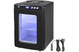 BuoQua Incubadora de huevos de reptil 25L Incubadora de huevos de reptil negro 5-42 ° C Incubadora científica Hatcher Calefacción Pantalla LED para pequeños reptiles