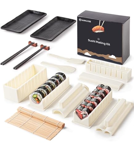 Cookut - Sooshi Kit à Sushi Maki en Bambou - Les Secrets du Chef
