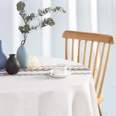 SUNBEAUTY Square Cotton Linen Tablecloth Washable Tablecloth Elegant Table Linen Tablecloth 140 x 140 cm for Home Kitchen Dining Table Decoration